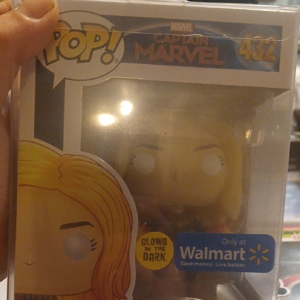 Funko Captain Marvel Pop with Yellow Hair